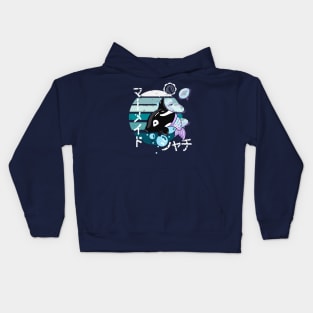 Cute Kawaii Orca with Mermaid Tail Kids Hoodie